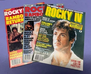 Vintage ROCKY IV OFFICIAL MOVIE MAGAZINE - SUPER RARE 3 Issues -read- - Picture 1 of 12