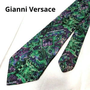 Versace Krawatte Geometrisch Grün - Bild 1 von 10