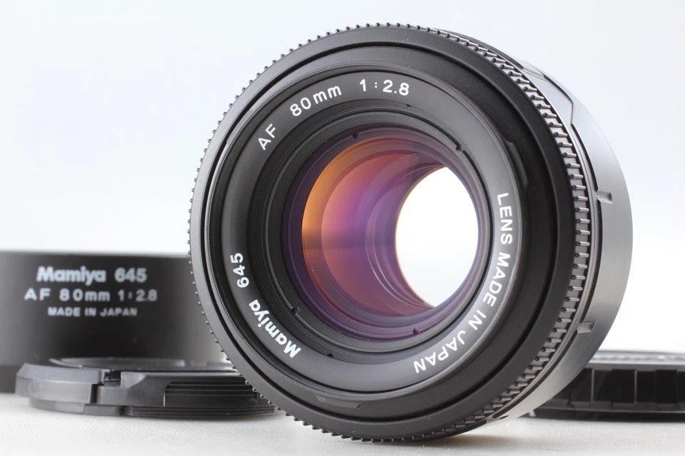 [Almost MINT/ w Hood] Mamiya 645 AF 80mm F/2.8 Lens for 645AF AFD II From JAPAN - Image 1 of 4
