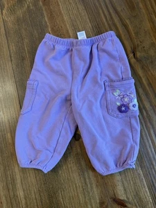 Carter vintage bambino bambina viola pull on 6 mesi con fiori  - Foto 1 di 10