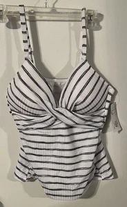 NWT Freshwater Swim Top Tankini Twisted Cup Womens  Size Large (12-14) BB4 - Picture 1 of 6