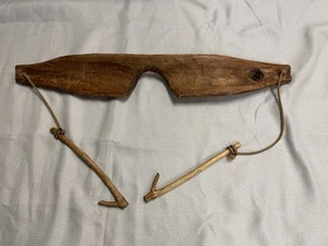 Antik/Vintage Milchmädchen Holz 36" handgeschnitzt Schulterpasse - Bild 1 von 17