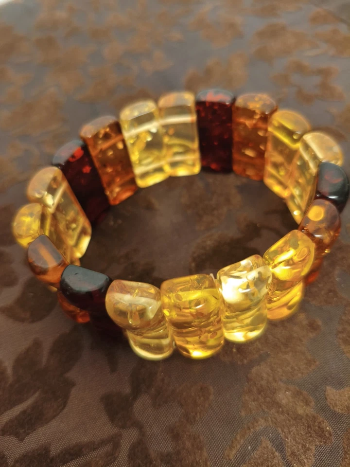 Bohemian Chic Damen-Bakelit-Armband (Bernsteinwachs) - Bild 1 von 4