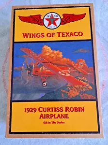 Wings Of Texaco 1929 Curtiss Robin Airplane 6th in Series, ERTL Diecast New - Picture 1 of 4