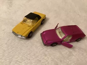 Matchbox Lesney ~ No 5 Lotus Europa & No 8 Mercedes 350SL ~ Lot of 2 ~ England - Picture 1 of 15