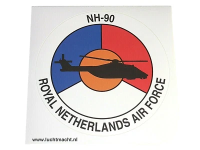 NATO HELI. NH-90 ROYAL NETHERLANDS AIR FORCE MILITARY AIRSHOW AUFKLEBER STICKER - Bild 1 von 3