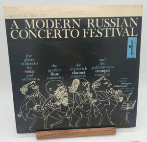 A Modern Russian Concerto Festival  Gliere Pakhmutova RECORD ALBUM 33 CLEAN! - Picture 1 of 6