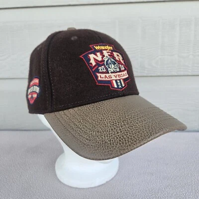 Gorra de béisbol Wrangler NFR Las Vegas edición limitada 2016 marrón lana ajustable Foto 1 de 4