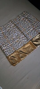 HM Conscious, neu Mini Rock - 40, Animal - Print mit Metall- Pailletten in gold - Bild 1 von 11