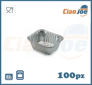 Vaschette Alluminio 1 porzione per alimenti da asporto 100 pz - Imagen 1 de 1