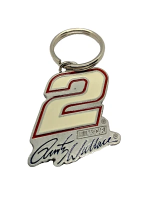 NASCAR Rusty Wallace #2 Miller Lite Car Diecast Metal Keychain - Image 1 of 3