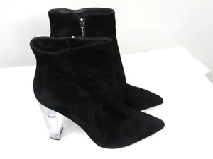 Jessica Simpson Stiefel Damen 9 M spitz Stiefelette schwarz Wildleder Absatz - Bild 1 von 9