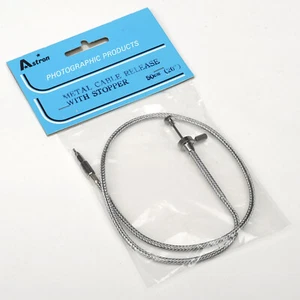 ASTRON SCATTO FLESSIBILE ANALOGICO - METAL ANALOGIC CABLE RELEASE 50cm, NUOVO! - Imagen 1 de 1