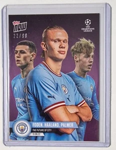 2022 Topps Now #PS03 Foden, Haaland, Palmer, "The Future of City", Serial# 22/99 - Bild 1 von 2