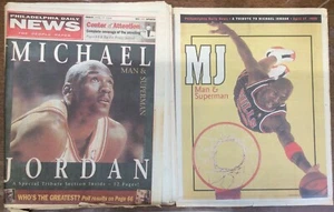 MICHAEL JORDAN 17 aprile 1998 ~ Giornale Philadelphia Daily News Chicago Bulls - Foto 1 di 1