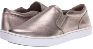 pewter Metallc leather Sneaker clarks Women shoes SIZE9.5 - Picture 1 of 3
