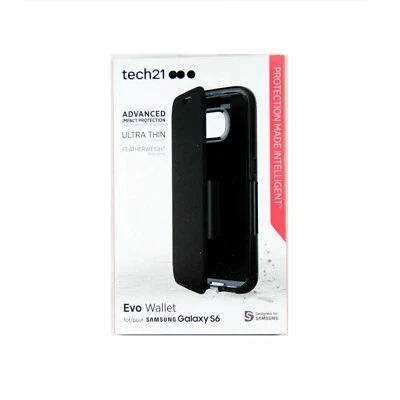 TECH21 CASE FOR SAMSUNG GALAXY S6 EVO WALLET CARD ID SLOT IMPACT *NEW2* T21-4431 - Image 1 of 2