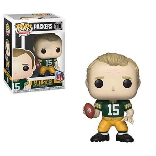 Bart Starr Funko POP! Figura de fútbol americano de las leyendas de la NFL #116 Green Bay Packers Foto 1 de 1
