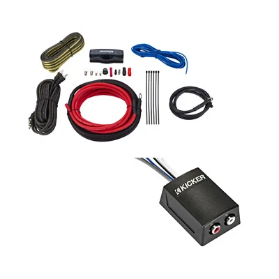 Kicker 46CK8 2-Channel Amplifier Install Kit and Stereo Line Output Converter - Image 1 of 4