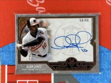 2017 Topps Museum Collection Archival Autographs Copper Adam Jones Auto 50/50