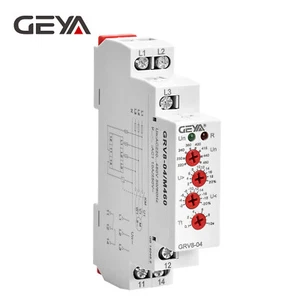 GEYA Three Phase Voltage Monitoring Relay 3 Phase Protection 10A/AC1 127-467VAC - Picture 1 of 24