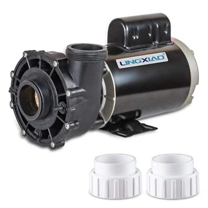 Bomba de 2 velocidades LX 4HP 56WUA400-II, bomba de piscina y spa 230V, succión central de 2" con pies - Imagen 1 de 7