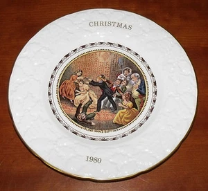 COALPORT CHRISTAMS PLATE 1980 BLIND MANS BUFF - Picture 1 of 1