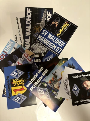 300x Waldhof Mannheim Aufkleber Sammlung Fussball Sticker Set Waldhof Zimbos - Bild 1 von 4