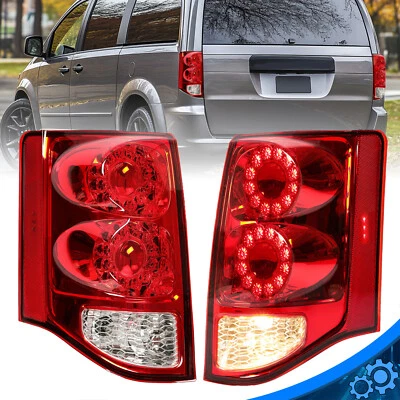 For 2011-2020 Dodge Grand Caravan LED Tail Lights Brake Lamp w/Turn Signal Pair - Image 1 of 4