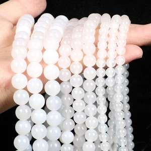 4mm 6mm 8mm 10mm 12mm Agate Natural Gemstone Round Spacer Beads Jewelry Making - Picture 1 of 49