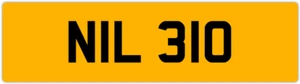 NIC NIK NICOLA NICKY PRIVATE REGISTRATION NUMBER PLATE NIL 310 - Picture 1 of 4