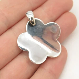 925 Sterling Silver Floral Design Pendant - Picture 1 of 7
