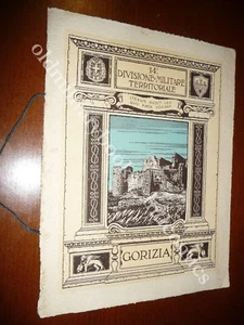 CALENDARIO 14^ DIVISIONE MILITARE TERRITORIALE GORIZIA 1930 CON CORDONE - Imagen 1 de 1