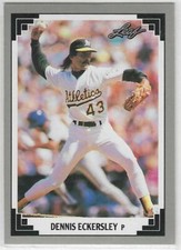 1991 Leaf #285 Dennis Eckersley HOF Oakland Athletics A's