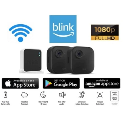 ⭐️ Blink Outdoor 4 4th Gen Wire-free smart security 2-pack Camera System NEW! ⭐️ - Image 1 of 4