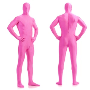 DH Zentai Suit Men's Spandex Halloween Full Body Face Covered Costume  - Picture 1 of 21