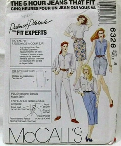 McCalls Muster 6326 Größe 8 Misses Rock Hose Shorts Jeans passt ungeschnitten 1993 - Bild 1 von 2