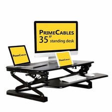 35" Ergonomic Height Adjustable Standing Desk Sit to Stand Desk Desk Top Riser