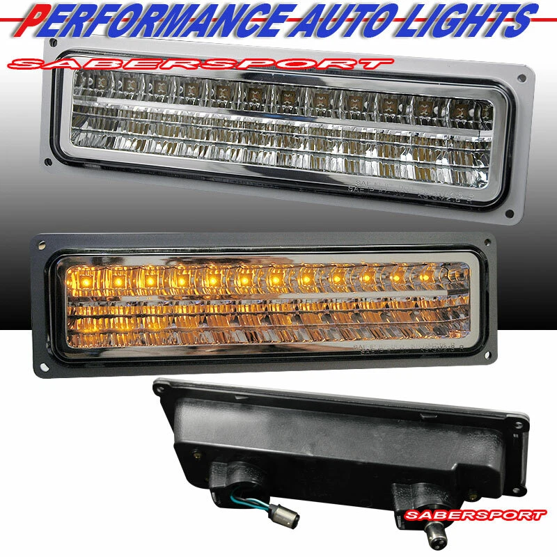 88-99 GMC CHEVY C10 C/K FULL SIZE TRUCK SUV "L.E.D." LED PARKING SIGNAL LIGHTS - Image 1 of 1
