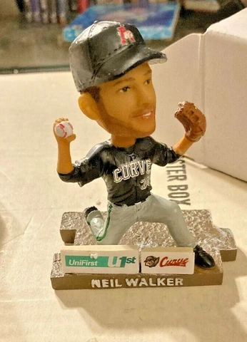 Altoona Curve Neil Walker UniFirst Mini Bobblehead SGA 8-25-18 Rare NIB Cover