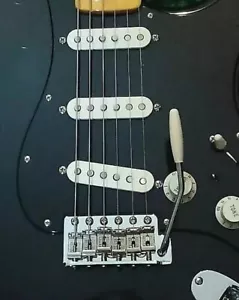Genuine Gilmour FENDER BLACK STRAT NOS 4Â3⁄4 Short Tremolo ARM American'57 10/32 - Picture 1 of 9