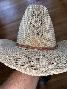 SUMMIT Cowboy Hat HOUSTON Model 6 7/8 Women’s Glitter Band VTG Made in MEXICO - Picture 1 of 9