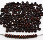 1000 Brown 4mm Round Wood Beads~Wooden Mini Spacer Beads