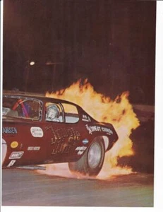 Camaro 1970 2 páginas foto impresa/Jungle Jim Liberman coche divertido Fiery Burnout - Imagen 1 de 1