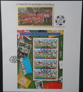 Guernsey A tribute to European Football Benham stamp Card GL51a - Picture 1 of 2