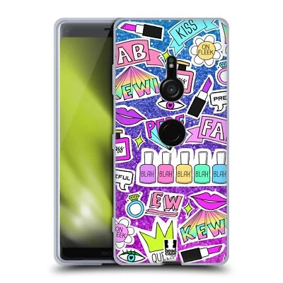 HEAD CASE DESIGNS SASSY STICKERS SOFT GEL CASE FOR SONY PHONES 1 - Image 1 of 4