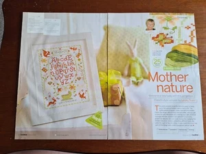 Mutter Natur Baby Sampler Kreuzstichmuster - nur Muster - Bild 1 von 4