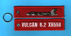 Vulcan XH558 embroidered Aviation Keyring/Fob/Luggage Tag - New - Picture 1 of 1