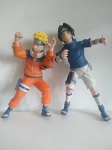 Shonen Jump Naruto Uzumaki Sasuke Uchiha Action Figure Vintage 2002 - Bild 1 von 4
