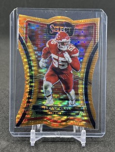 2021 Panini Select Frank Clark FOTL Exclusive Orange Pulsar #’d 01/11 Chiefs